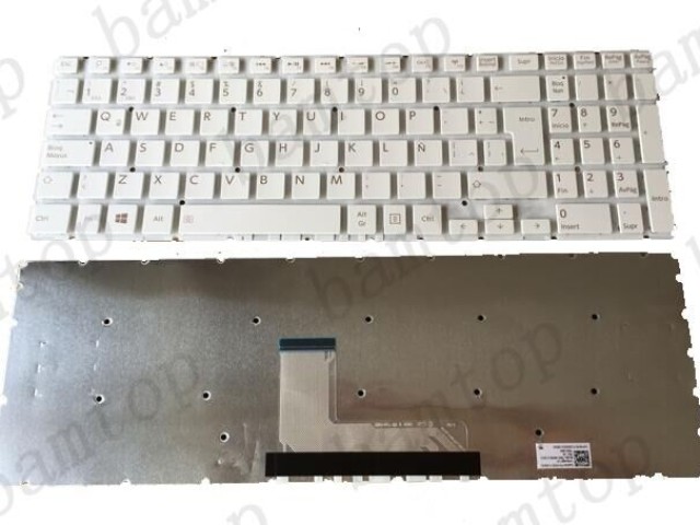 Toshiba L50-B P55W S55-B White Color Latin Layout Laptop Keyboard ...