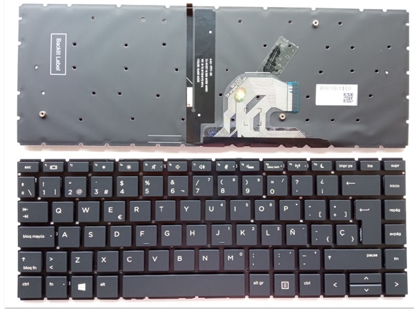 HP 440 G6 445 G6 440-G6 445-G6 Latin Spanish Laptop Keyboard Teclado ...